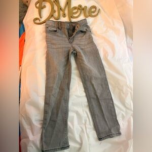 Boys The Children’s Place Gray Stretch Straight Jeans Size 6